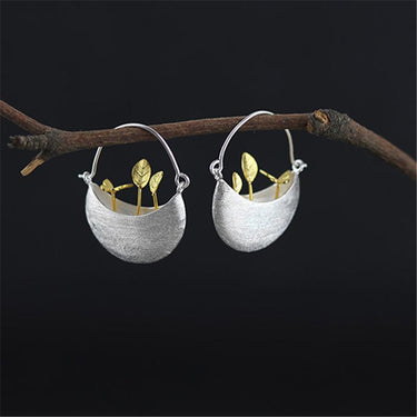 Sterling Silver Mini Garden Drop Earrings